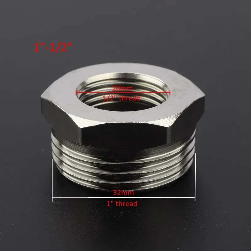 Резьба из нержавеющей стали 1/4 &quot3/8&quot 1/2 &quot3/4&quot 1 &quot Редукционный соединитель