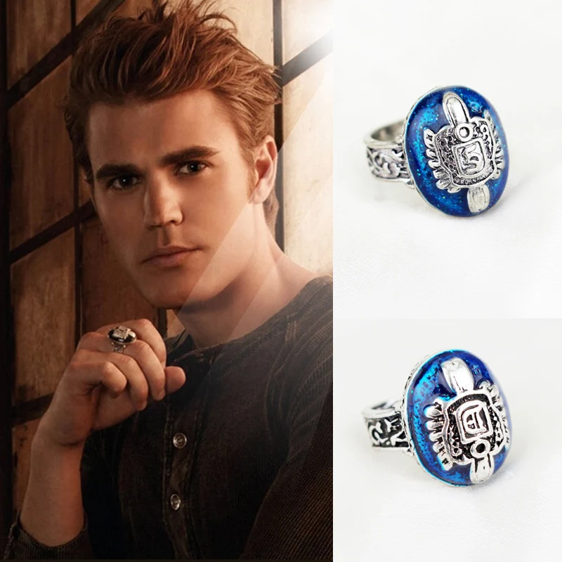 Винтажное кольцо с дневниками вампира Anillos salvore Damon Reborn кольцо Aneis Stefan finger family герб кольцо с орнаментом
