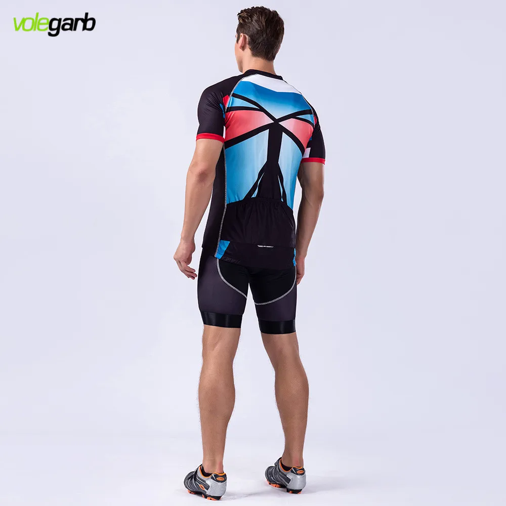 Volegarb 2017 мужская Лето Велоспорт Джерси Быстрый сухой Дыхание MTB Велосипед Одежда С