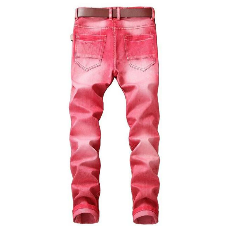 Men jeans high quality Denim cycling jeans men Hip hop casual tide straight jeans men solid ripped jeans for men