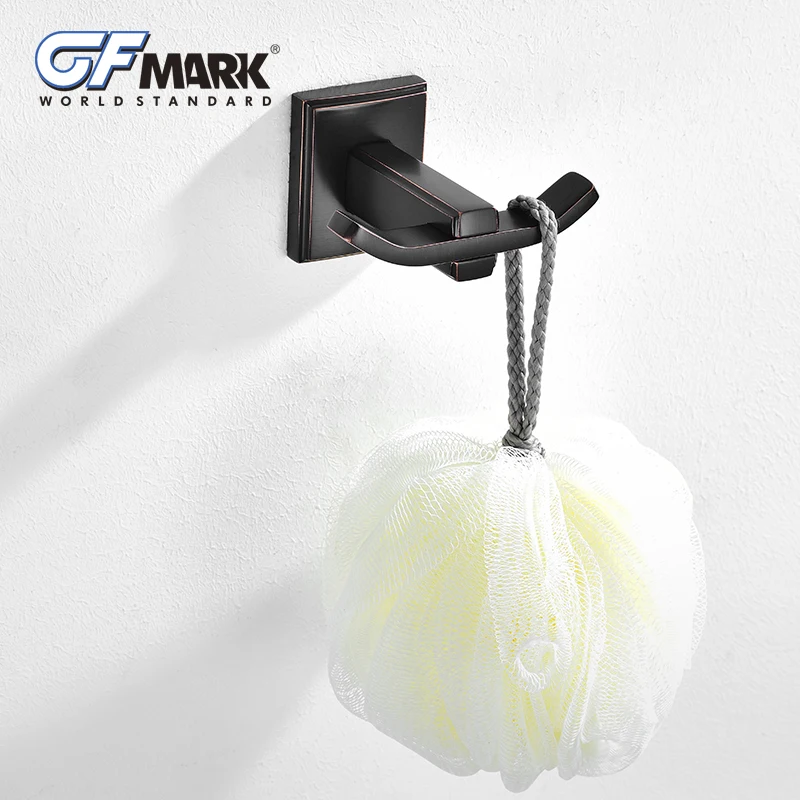 GFmark черный латунный настенный крючок медная вешалка для пальто держатель