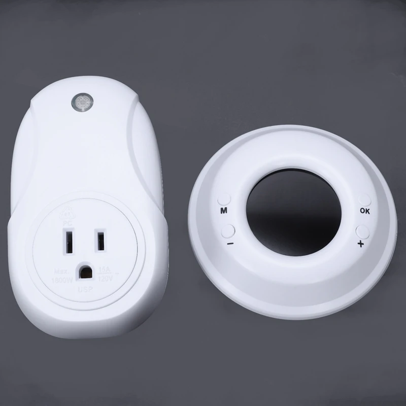 Digital Wireless Temperature Controller Built In Temp Sensor Electric Thermostat Socket 3 Prong Plug Lcd Display Outlet Heati |