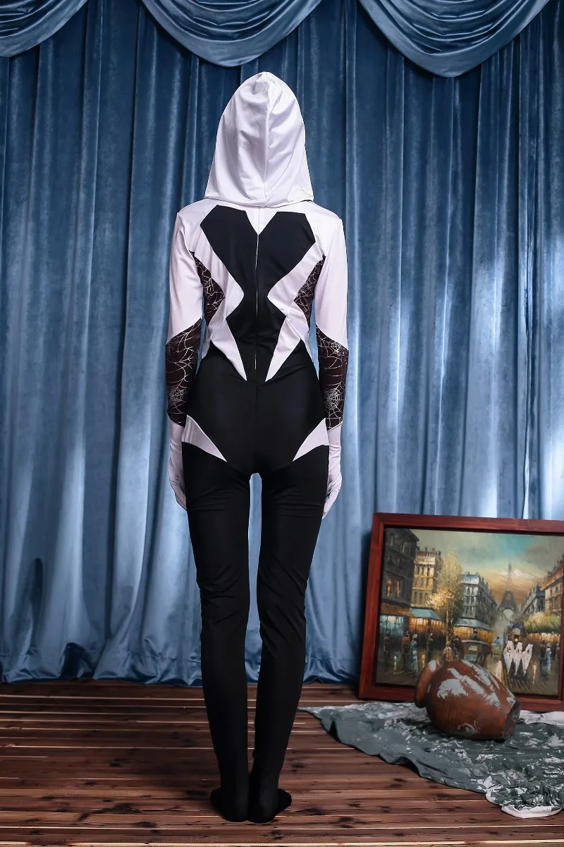 Сексуальный женский костюм паука для взрослых на Хэллоуин униформа игры бондаж