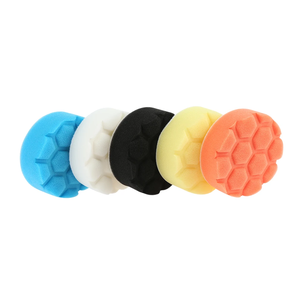 

19pcs Sponge Buffing Pad Drill Wave Flat Sponge Car Beaty Tools Auto Polishing Pad Kit for Car Polisher Drill Adapter M10
