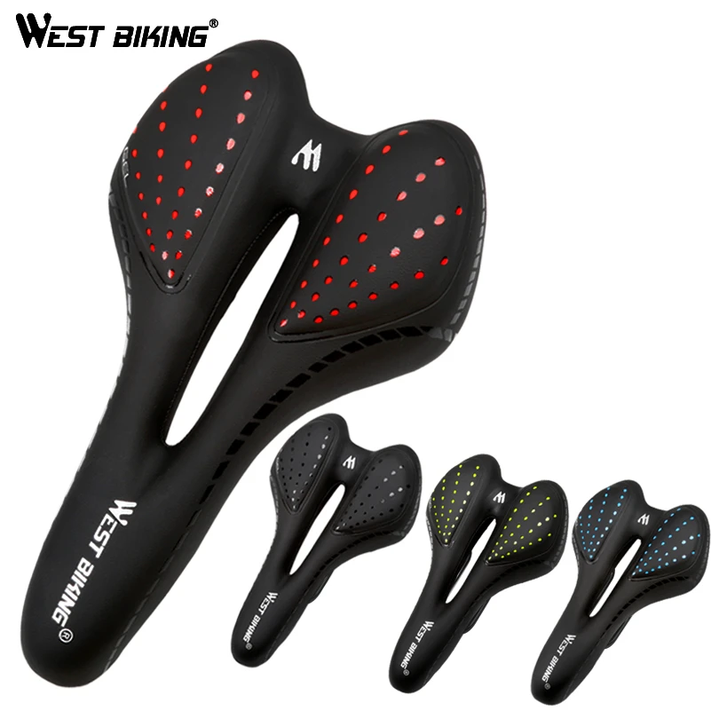 WEST BIKING велосипедное седло Удобная подушка MTB Аксессуары для велосипеда дышащее мягкое сиденье противоударное силикагель Полиуретановая подушка