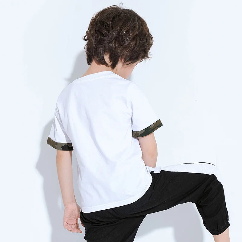 Pioneer Kids/Детские футболки с имитацией двух предметов футболка камуфляжным принтом