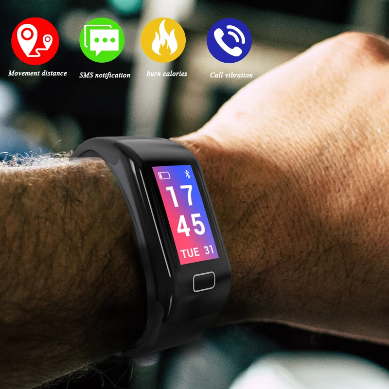 LIGE Новые мужские и женские умные часы кровяное давление монитор сердечного ритма