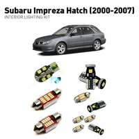 led interior lights for subaru impreza hatch 2000 2007 6pc led lights for cars lighting kit automotive bulbs canbus