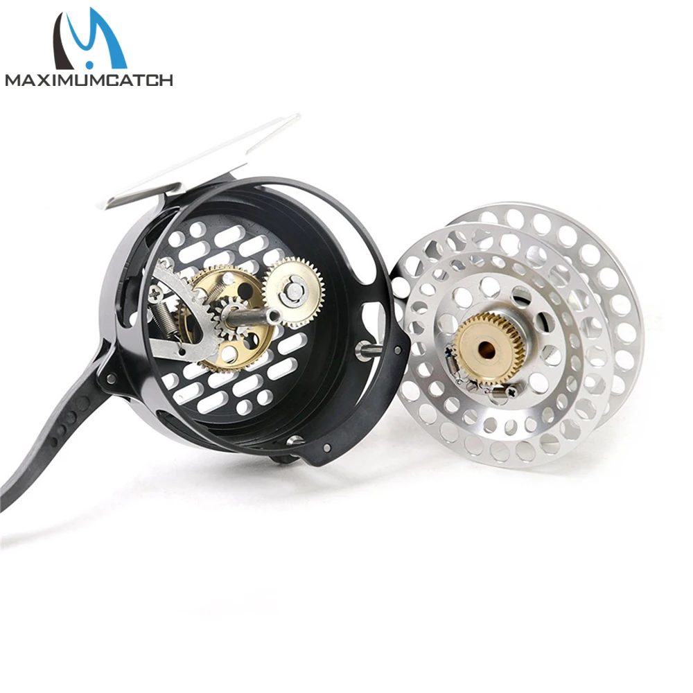 Алюминиевая катушка Maximumcatch Y4 70 супер светильник серебристый/черный|fly fishing reel|fly