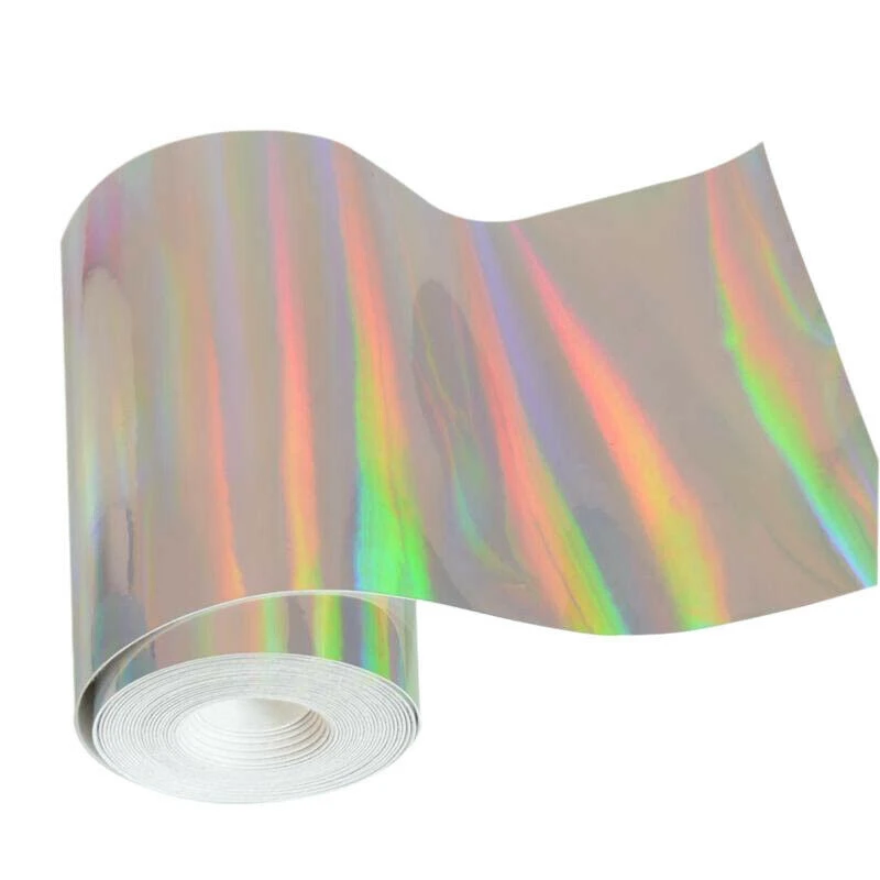 Silver 15x50 см зеркальный голографическая блестящей ткани Искусственная кожа для бантами комплект из туфель платье ткань ремесленничество - Цвет: Silver