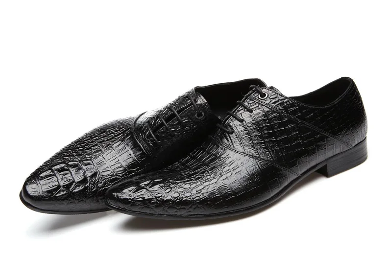 2018 Новые Классические мужские плоские туфли роскошные деловые оксфорды