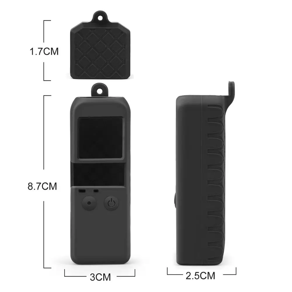 Силиконовый чехол с защитным силиконовым чехлом и ремнем для DJI OSMO Pocket Gimbal