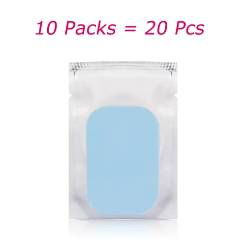 20 Pcs Gel Pad Умный EMS стимулятор мышц, тренажер, беспроводной фитнес-тренажер для рук, для тренировки живота, электрические наклейки для снижения веса, массажер для похудения тела - Цвет: 20 Pcs Gel Pad