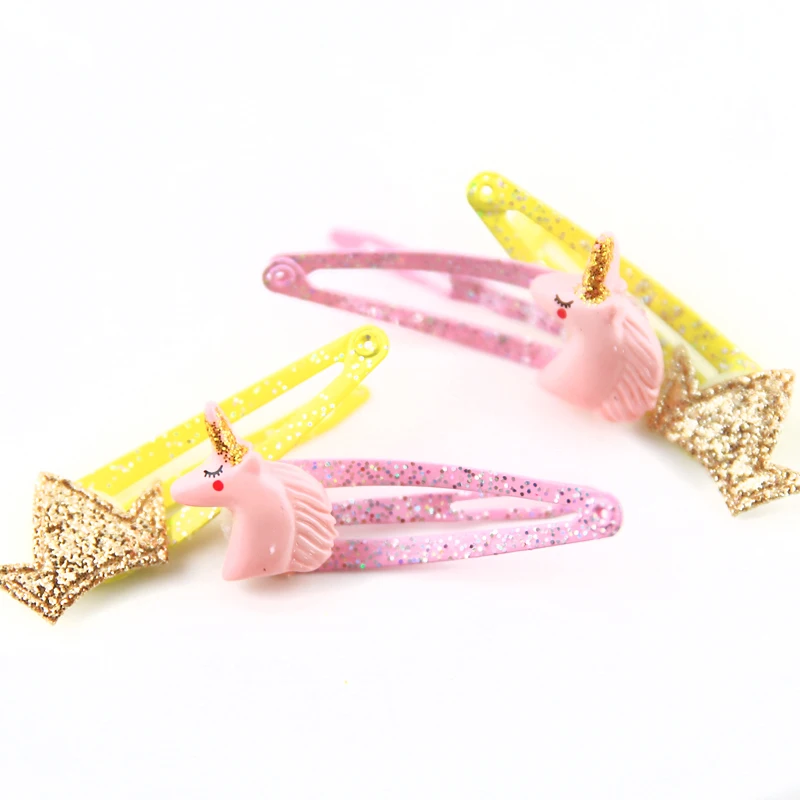 iDing Cartoon Hair Clips Headwear Set for Girls Barrette Ring Children's Day Birthday Gift Hairpin Band ZBYP035 | Дом и сад