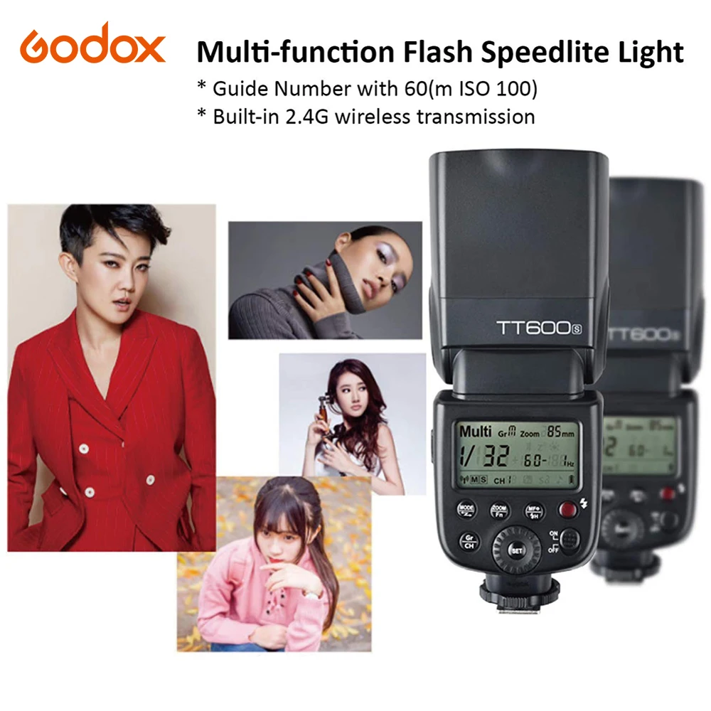 Беспроводная фотовспышка Godox TT600 TT600S 2 4G со встроенным триггером для SONY Canon Nikon Pentax