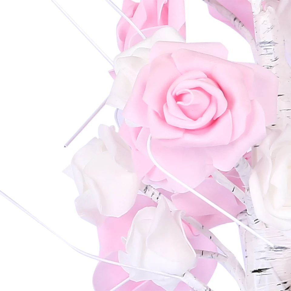 Светодиодный розовый куст Светильник Настольный 24 светодиодные огни