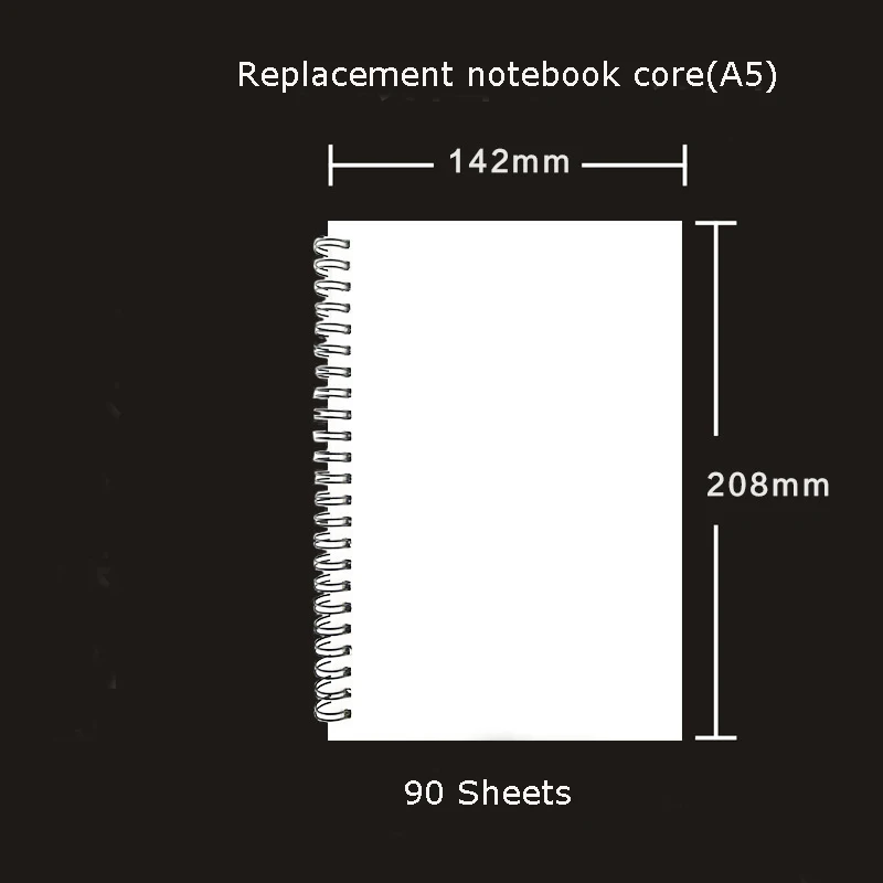 Blank A5 Office Planner Business Notebook School Stationery Supplies Loose-leaf Notebook Agenda Planner Organizer Bullet Journal - Цвет: Blank