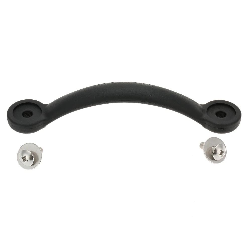 

1pc 19cm Kayak Handle Kayak Canoe Marine Boat Rubber Side Firm Mount Carry Handle with Screws and Gaskets Black ML1577