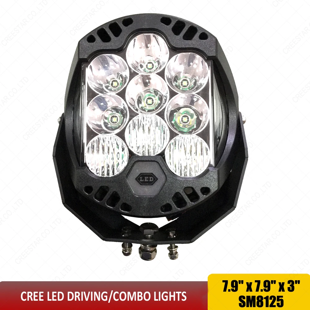New LED Off Road Driving / Combo Light 125W 11500 Lumens 8&quot inch Auxiliary OffRoad Spot For Motorcycle Car Wrangler x1 | Автомобили и