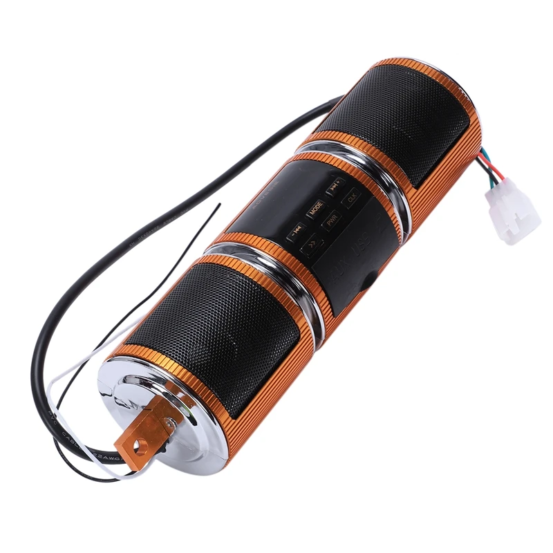 AABB-Motorcycle Bluetooth Mp3 Music Player Audio Refit Soundproof Waterproof Speaker Multifunction With Led Display | Электроника