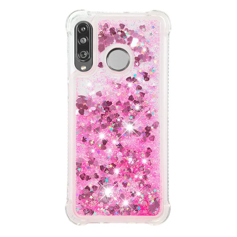 Glitter Stars Cover for Huawei P30 Lite P30Lite MAR-LX1 MAR-L21 MAR-L23 MAR LX1 LX3 L21 L23 Liquid Quicksand Soft TPU Back Case |