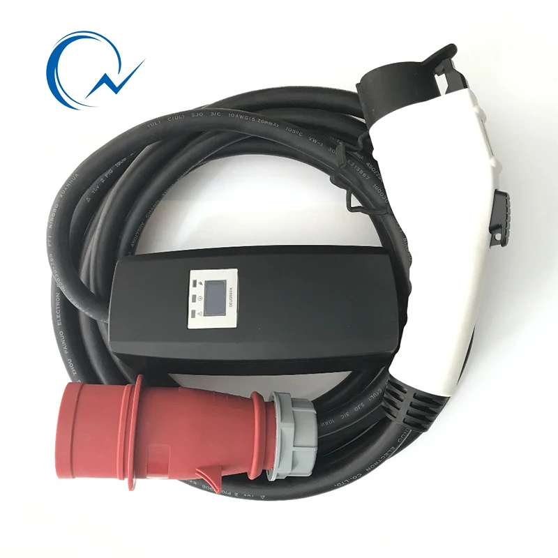 Регулируемое 16 А автомобильное зарядное устройство для электромобилей J1772 тип 1 с