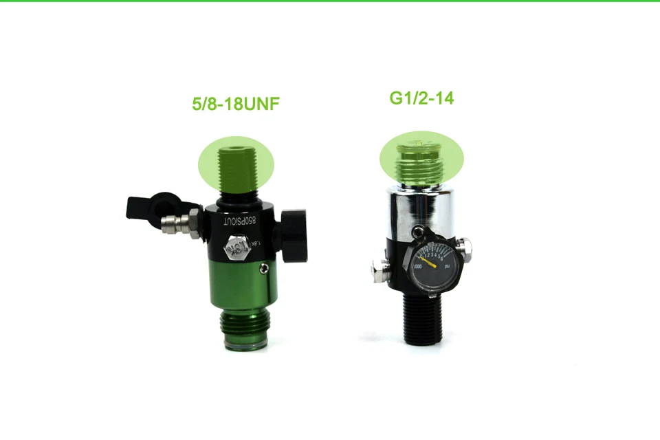 PCP Пейнтбол Регулятор нержавеющей стали 4500psi вход 850psi выход 5/8-18UNF