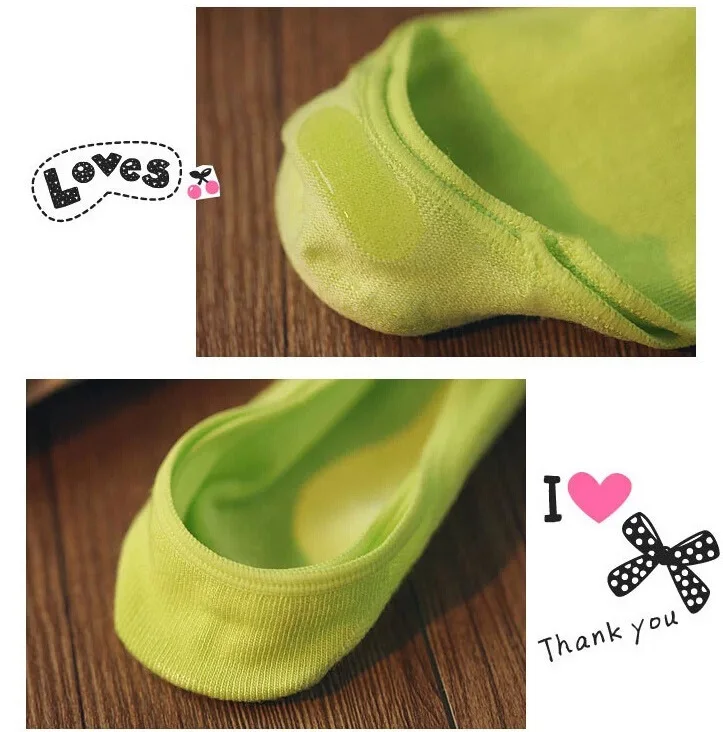 10pairs/lot Sneakers Invisiable Heel Pain Soft Gel Rubber sapatos 2017 Peds&ampLiners Sock Hot Womens Slippers Solid Cotton |