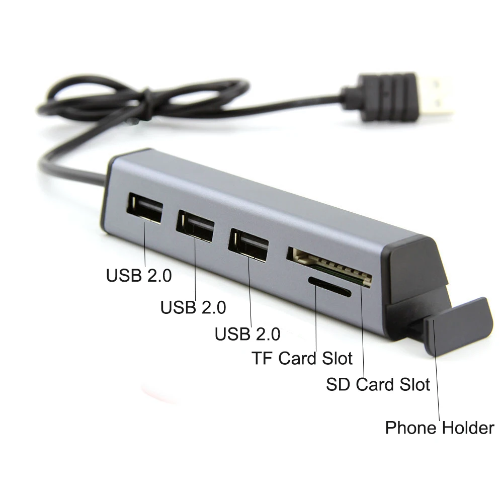 Хаб CHYI USB Type C с 3 портами 2 0 картридером SD/TF держатель для телефона Micro OTG