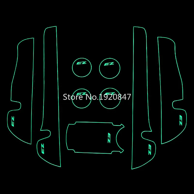 Номера интерьер двери колодки слот ворота коврик для TOYOTA VERSO EZ 2011 - 2013 9 шт./компл.