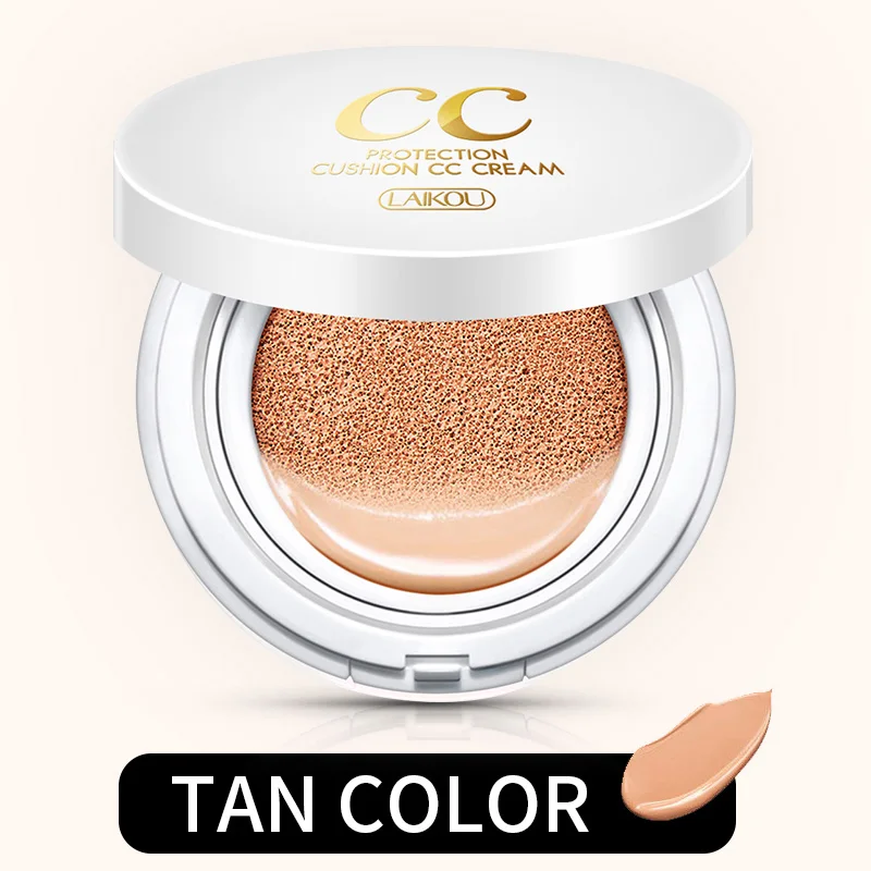 Бренд LAIKOU, изоляционный CC крем на воздушной подушке, корейский косметический увлажняющий крем, контроль макияжа с маслом, гиалуроновая кислота, отбеливающий BB макияж - Цвет: TAN 15g
