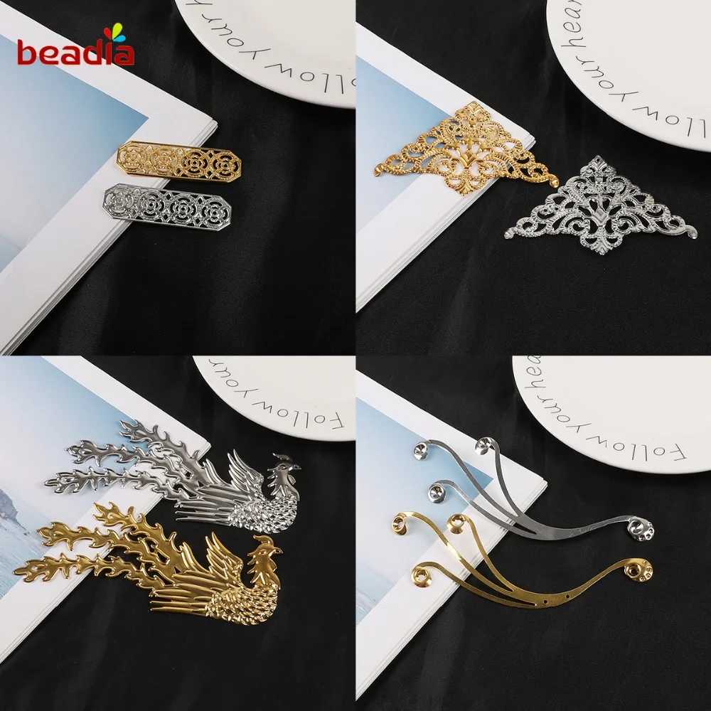 Оптовая продажа разные размеры золотые/Родиевые металлические соединители