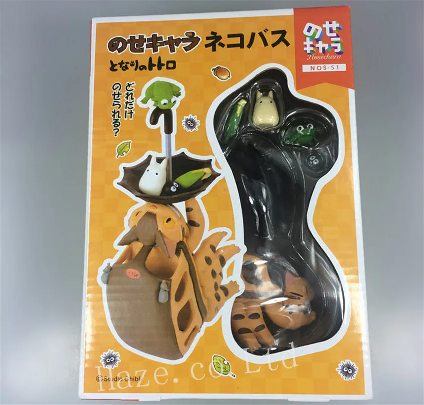 Студия Ghibli Мой сосед Тоторо Кот автобус фигурка из смолы|studio ghibli|resin figuremy neighbor totoro