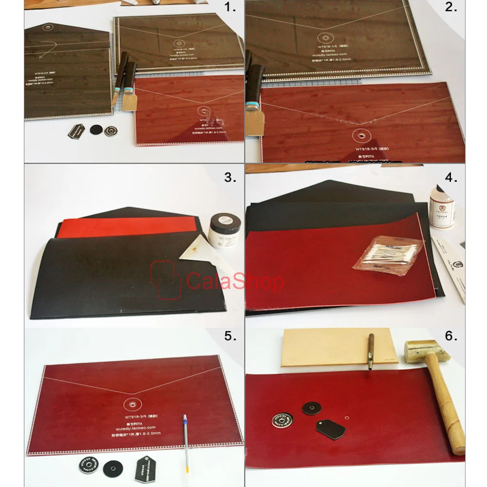 1 шт./лот акриловый кошелек конверт кожаный шаблон модель ручной работы