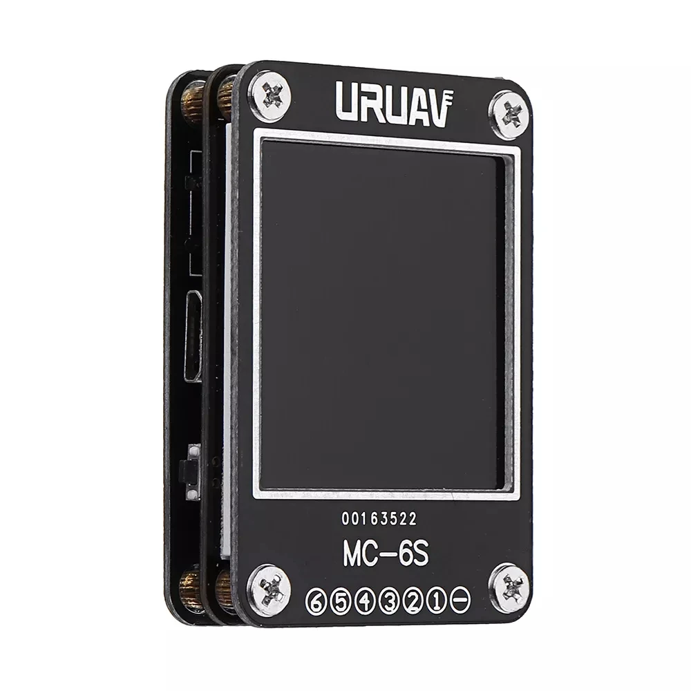 URUAV MC-6S 1-6S Lipo батарея проверки напряжения приемник сигнала тестер для проверки s-шины PPM ШИМ и DSM спутниковый приемник