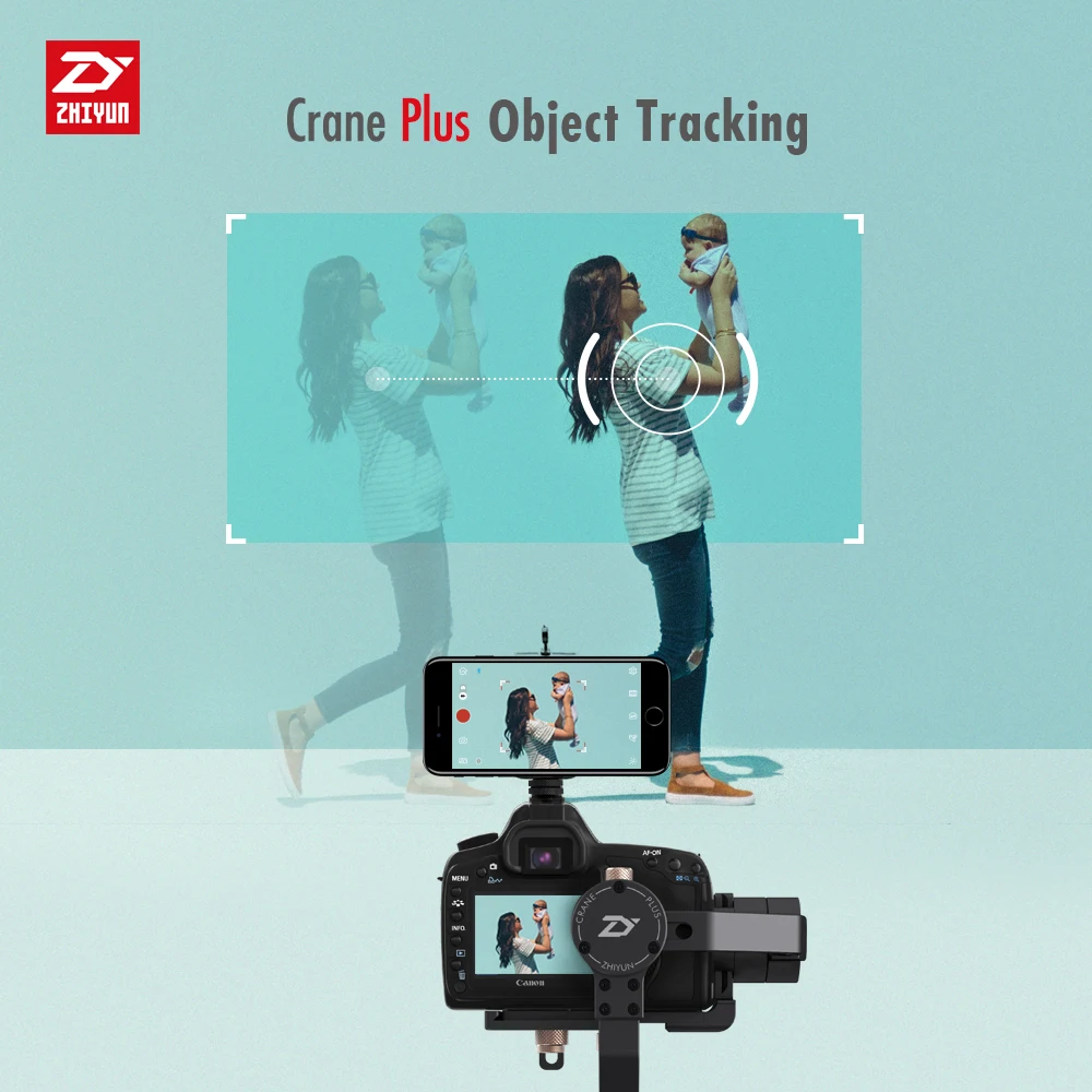 Новый 3-осевой ручной шарнирный стабилизатор Zhiyun Crane Plus на 360 градусов для DSLR Sony A7