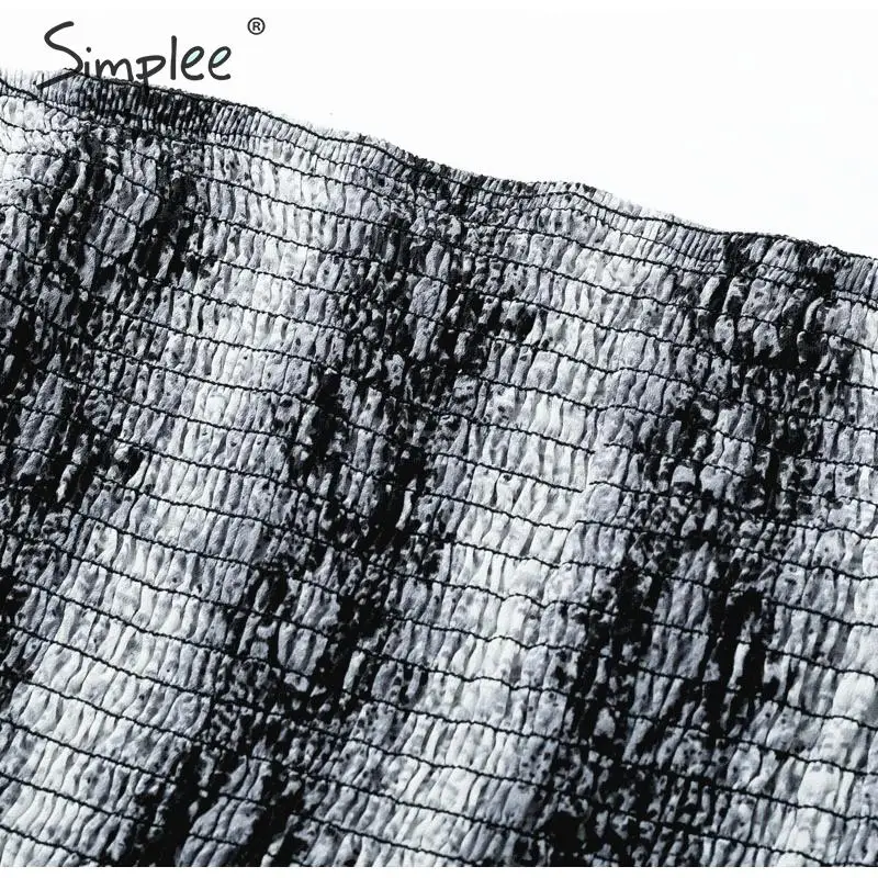 Женская майка Simplee с рельефным змеиным принтом, повседневная уличная летняя камисоль, женский топ с короткими рукавами, эластичная камисоль для лета