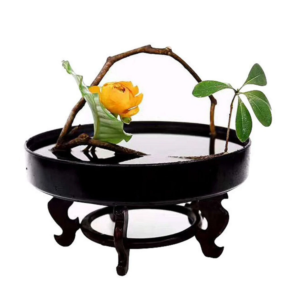 Японская Ikebana ваза на каждый сезон: Цветочные аранжировки Suiban поднос для
