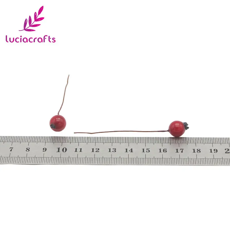 Lucia crafts 50 шт./лот Мини искусственные фруктовые ягоды искусственный гранат вишня