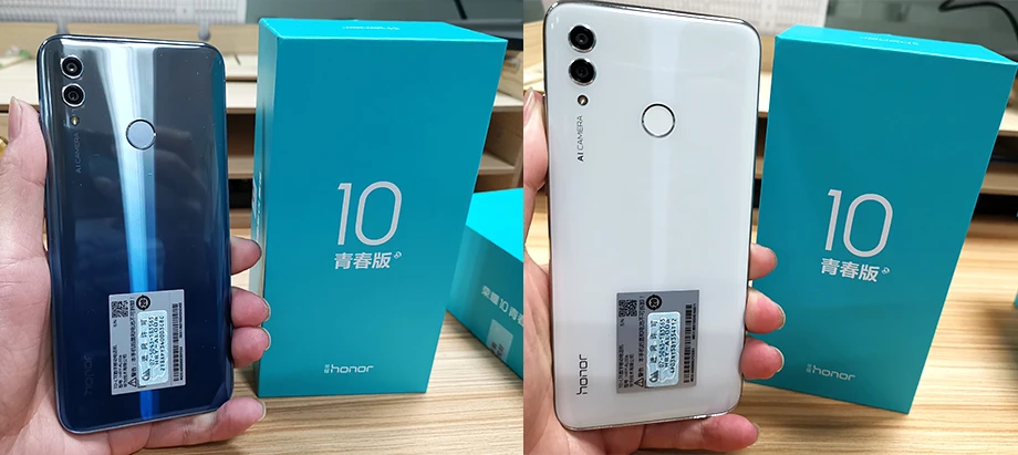 HONOR 10 Lite мобильный телефон 6,2 дюймов полный экран Android 9,0 24MP AI камера отпечатков пальцев Смартфон