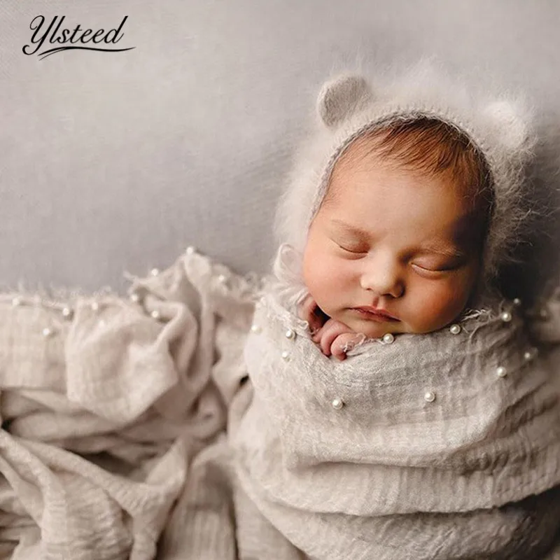 Ylsteed 90*180 см жемчужный декор для новорожденных реквизит фотосъемки пеленка съемки