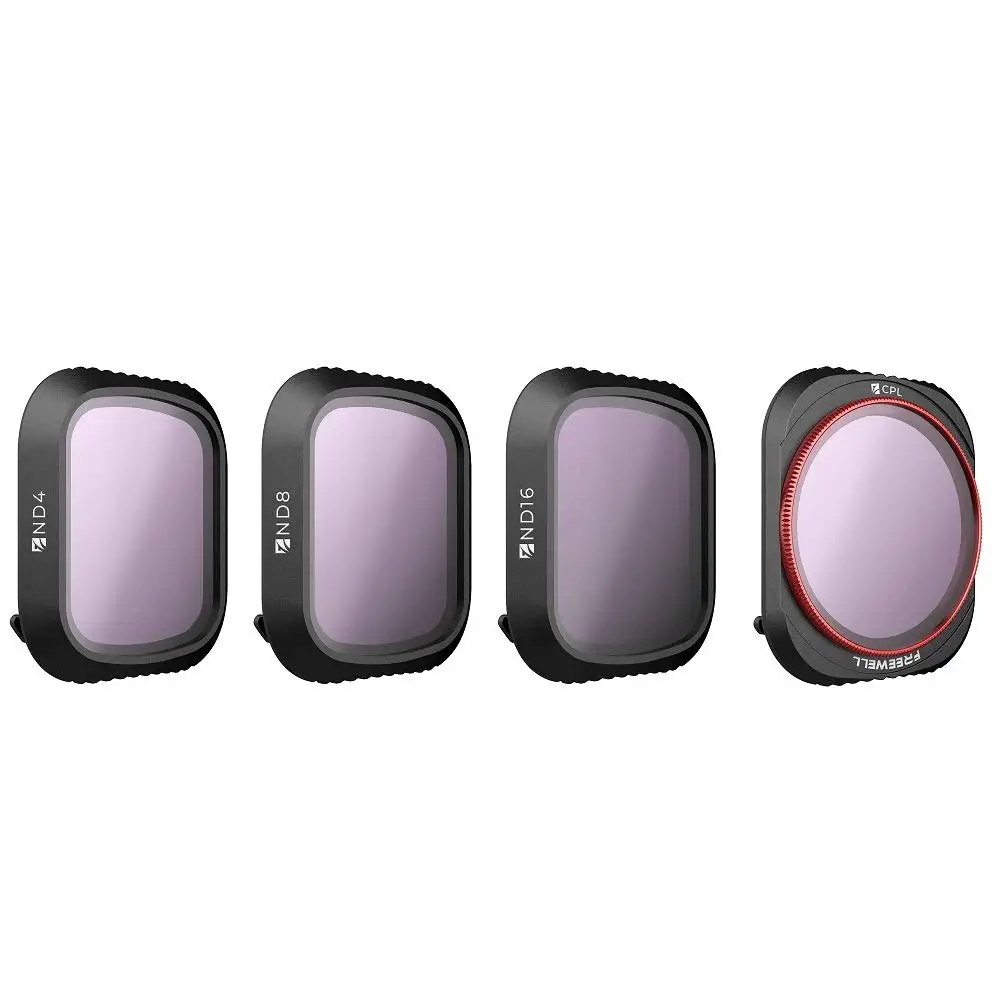 Freewell Standard Day – 4K Series 4Pack ND4 ND8 ND16 CPL Camera Lens Filters Compatible with DJI Mavic 2 Pro Drone | Электроника