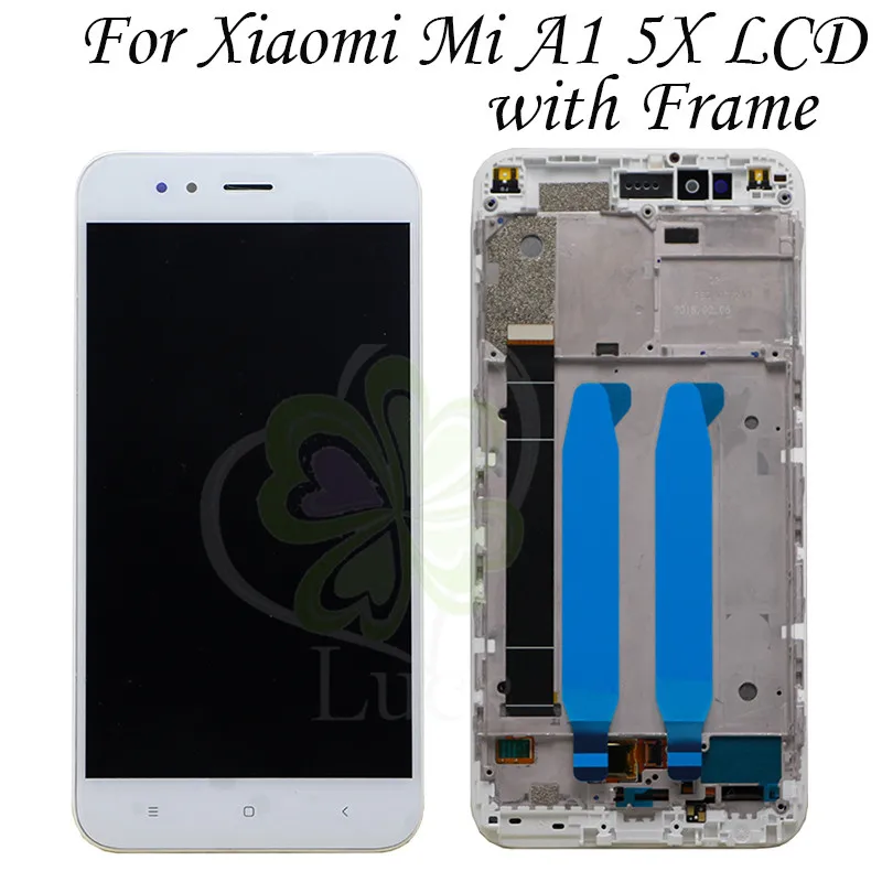 ЖК-дисплей 5 дюйма для XiaoMi Mi A1 сенсорный экран рамка в сборе запасные части