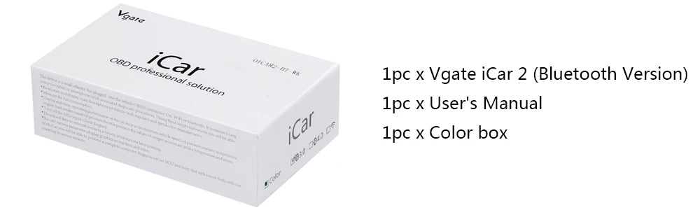 Vgate iCar2 ELM327 Bluetooth obd obd2 сканер elm 327 Диагностический Инструмент поддержка J1850 диагностики автомобиля PK ELM327 1,5