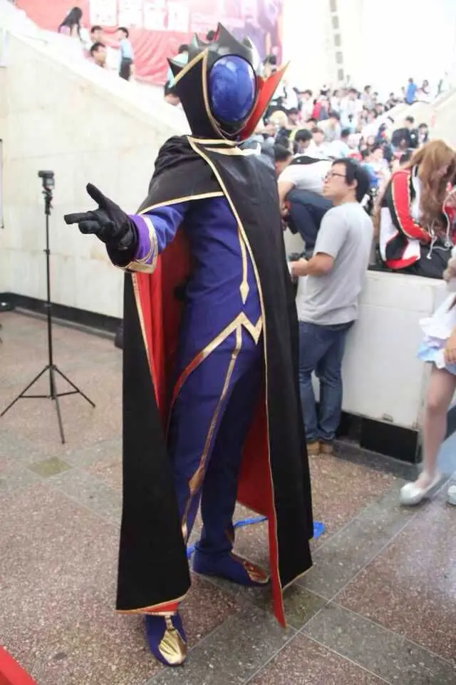 Косплей костюм Lelouch с аниме кодом Geass Cos одежда (с накидкой) для рождественской