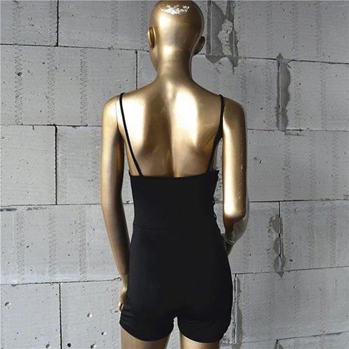 Женский сексуальный Модный комбинезон с перекрестными бандажами глубоким