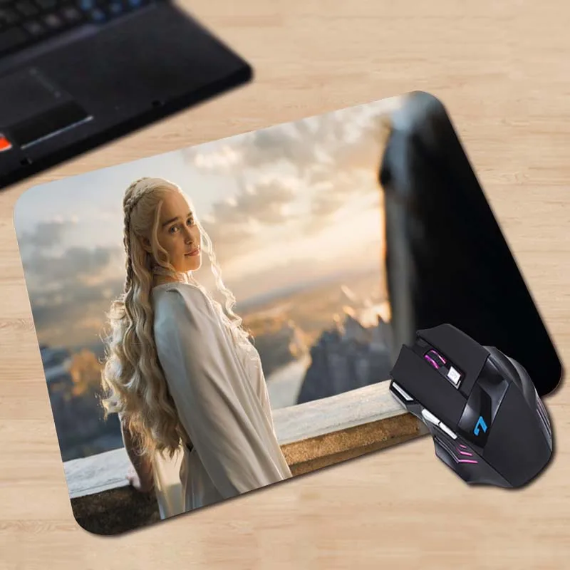 Babaite красочный художественный дизайн daeneris on the Iron Throne пользовательский контроль скорости игры Коврик для мыши 250x290x2 мм 180X220X2 мм - Цвет: 25x29cm