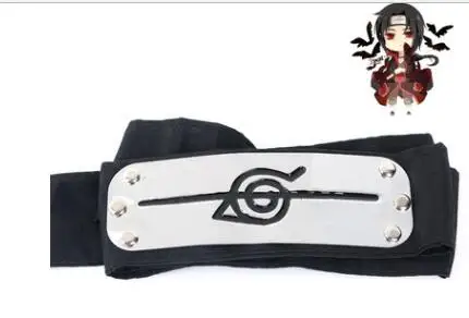 Аниме повязка Naruto Leaf деревенская лого Konoha Uchiha Itachi kacashi Akatsuki для членов косплей костюм аксессуары - Цвет: Белый