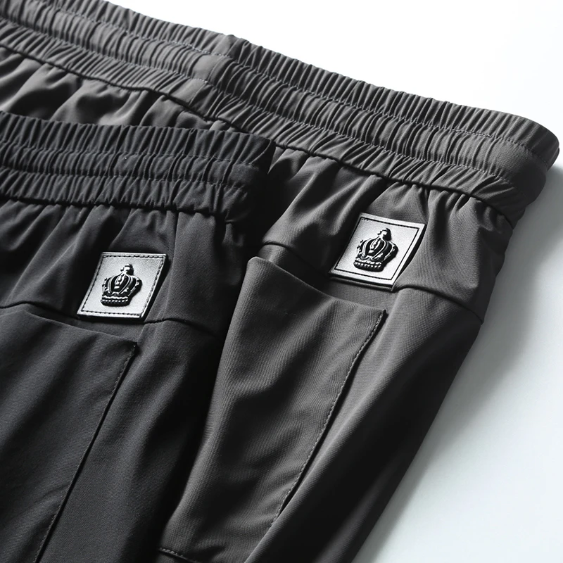 JSBD летние шелковые мужские брюки ультра тонкие Стрейчевые спортивные слипоны на