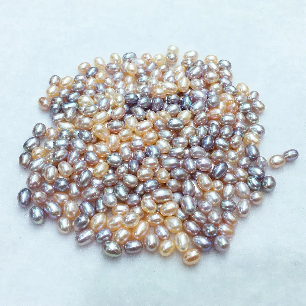 4 pcs water drop shape Natural freshwater Pearl beads High quality made for DIY women's necklace jewelry 4-5 5-6 6-7mm | Украшения и